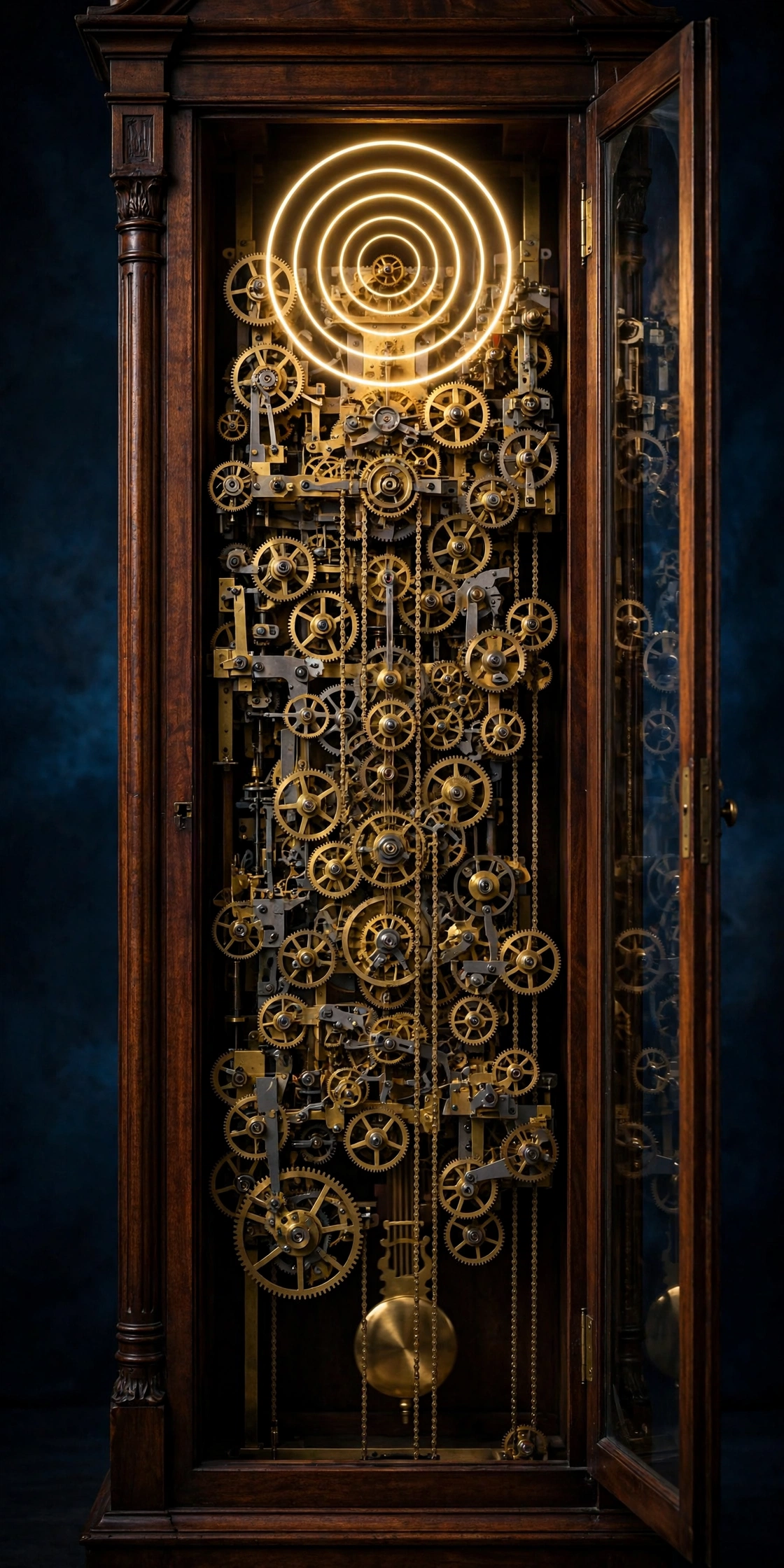 Grandfather clock, first study