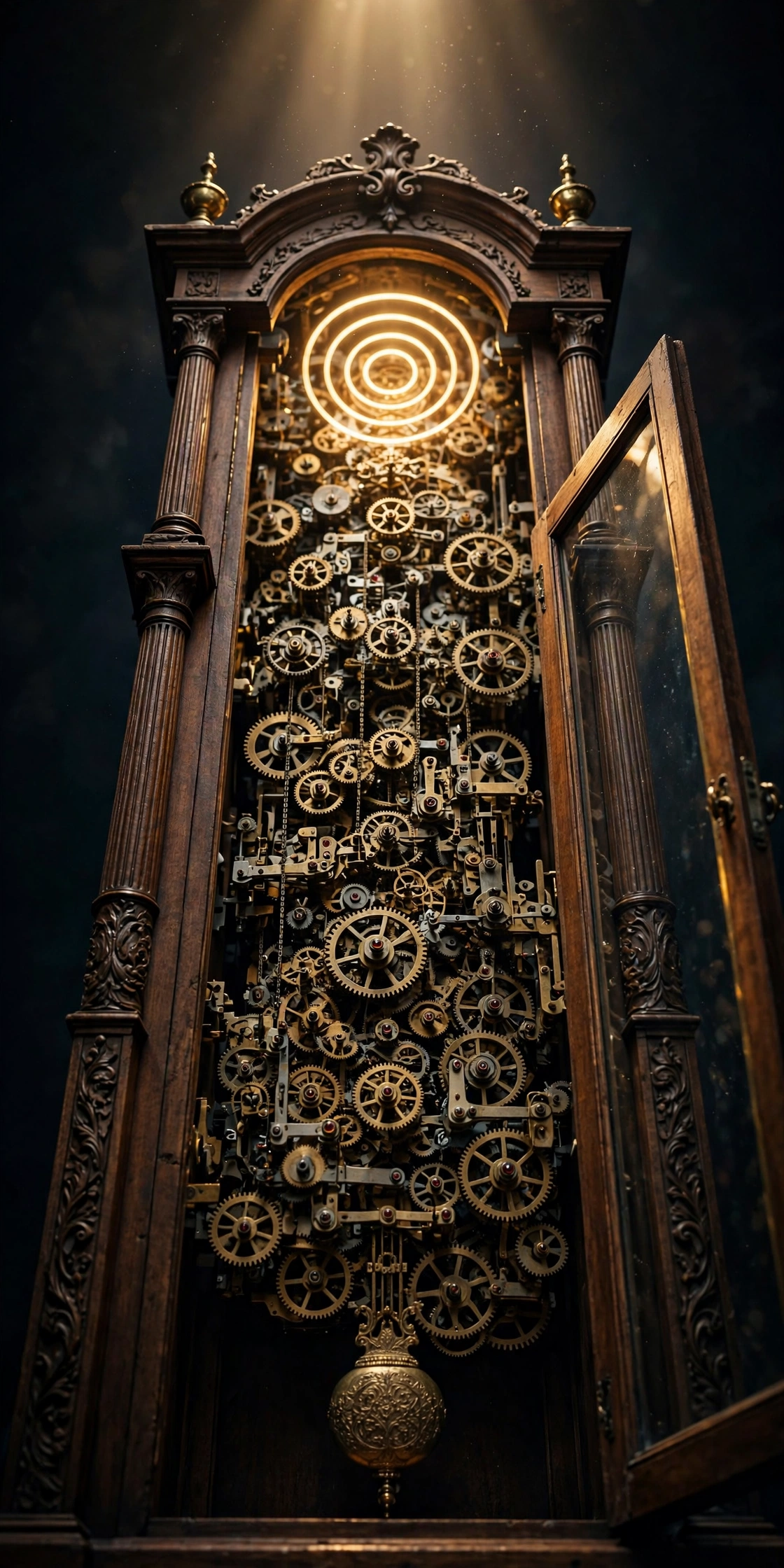 Grandfather clock, studio art-directed edition